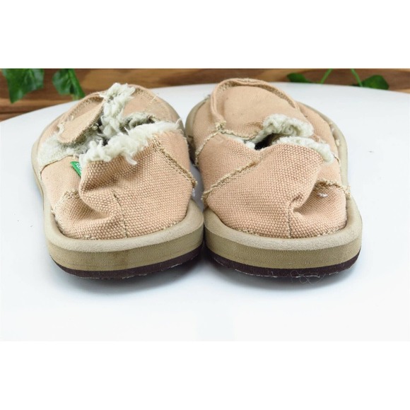 Sanuk Toddler Boys 10 Medium Brown Flats Fabric - Picture 5 of 8